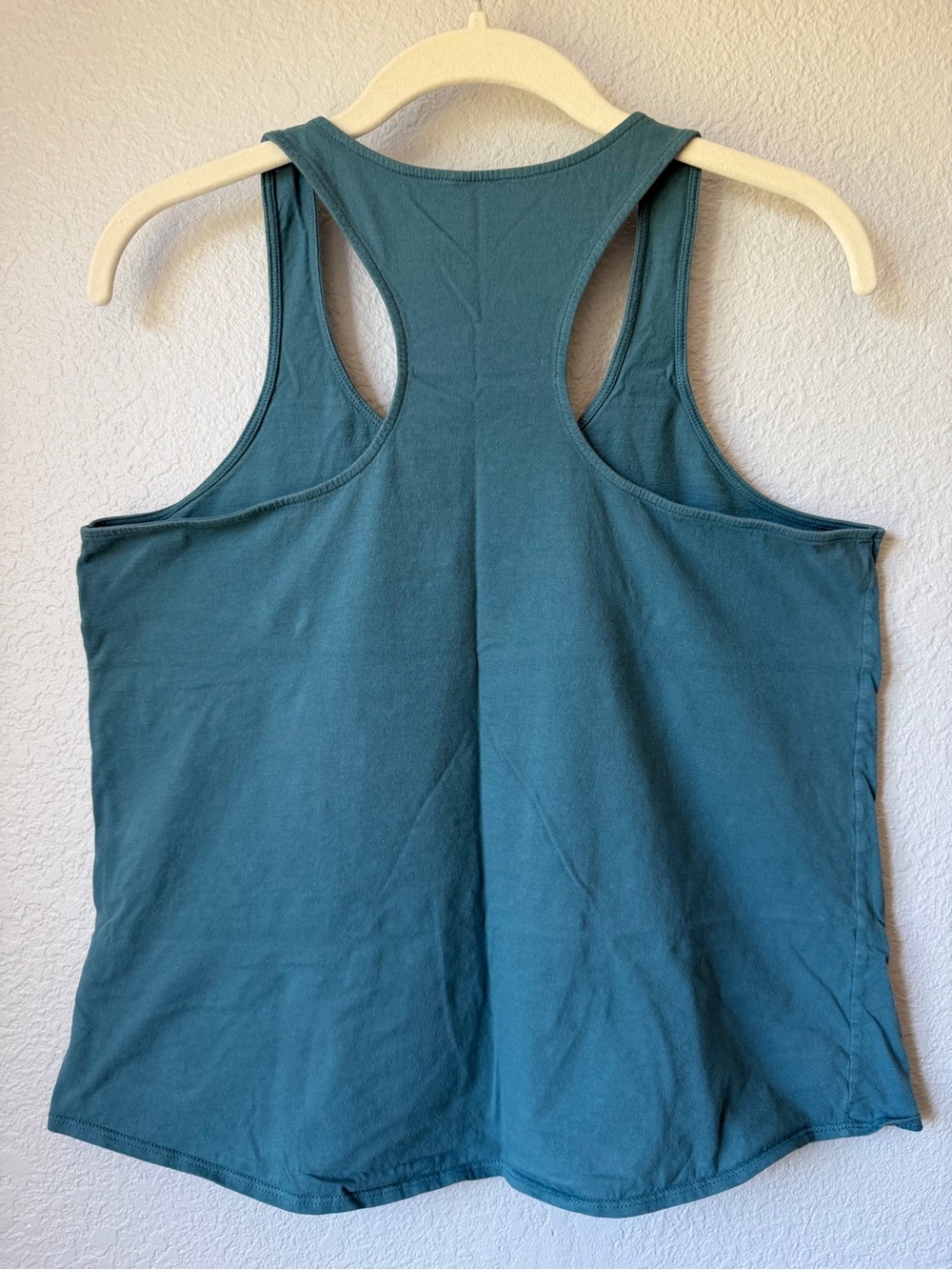 Patagonia Women's Teal Logo Racerback Tank, 100% Cotton. EUC. Medium. - Picture 8 of 9